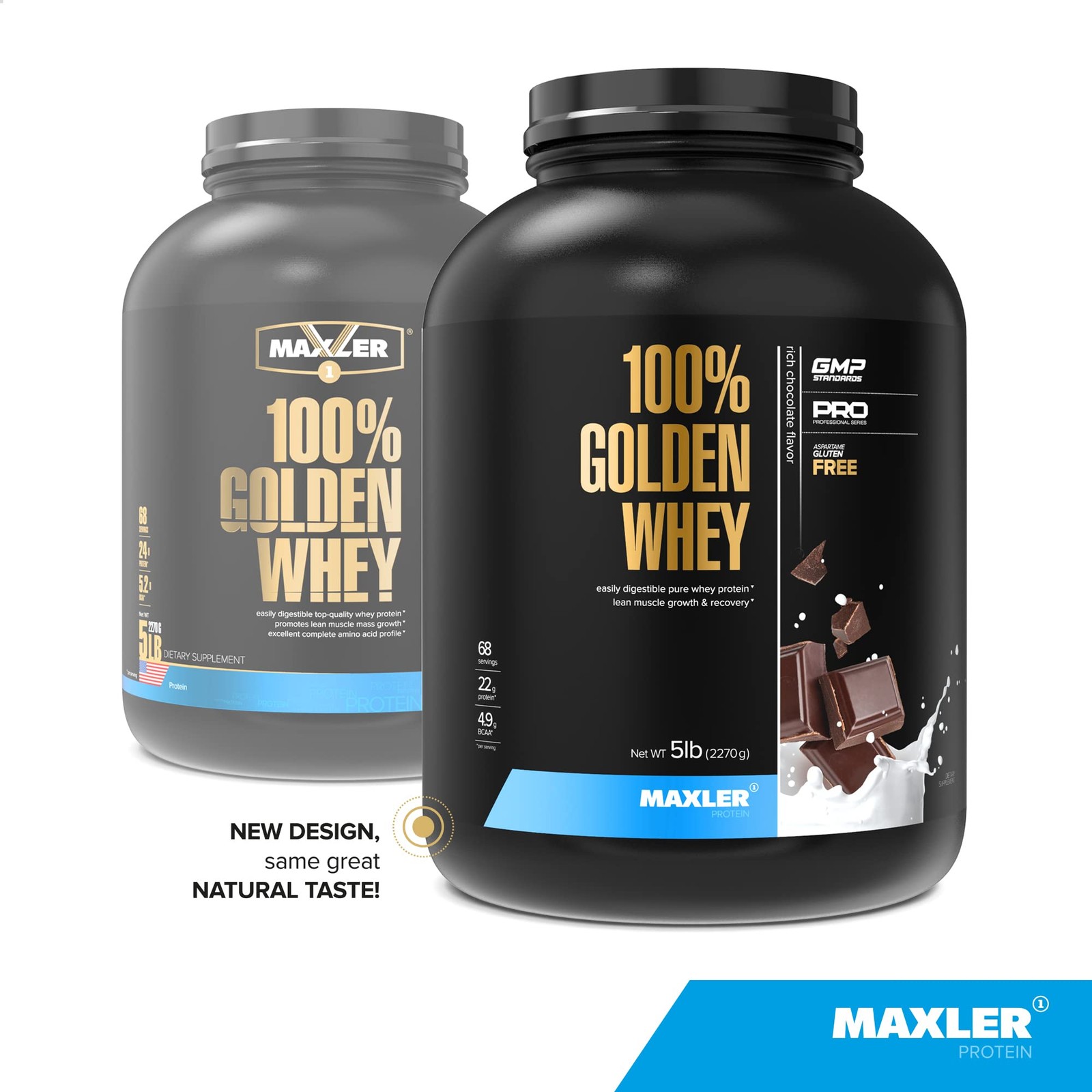 100% Golden Whey – 22g of Protein per Serving – High Protein, Low Fat, Low Ca…