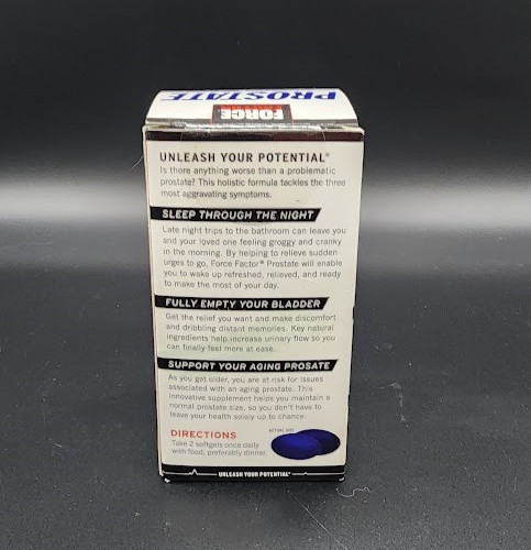 Force Factor Prostate 60 ct – Prostate Support w/ Beta-Sitosterol & Saw Palmetto