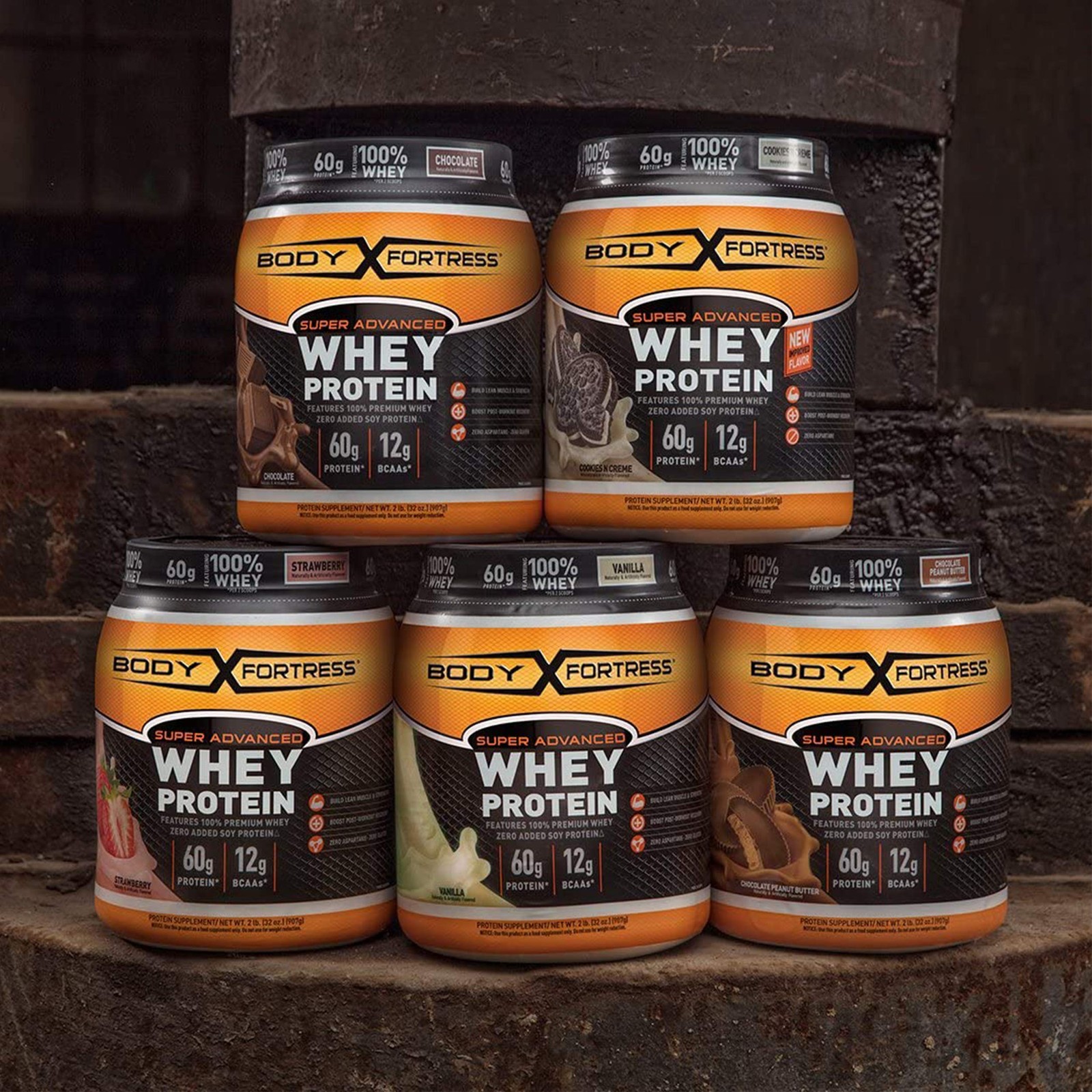 Body Fortress Super Advanced Mass Gainer Chocolate 4 Lb Protein Powder