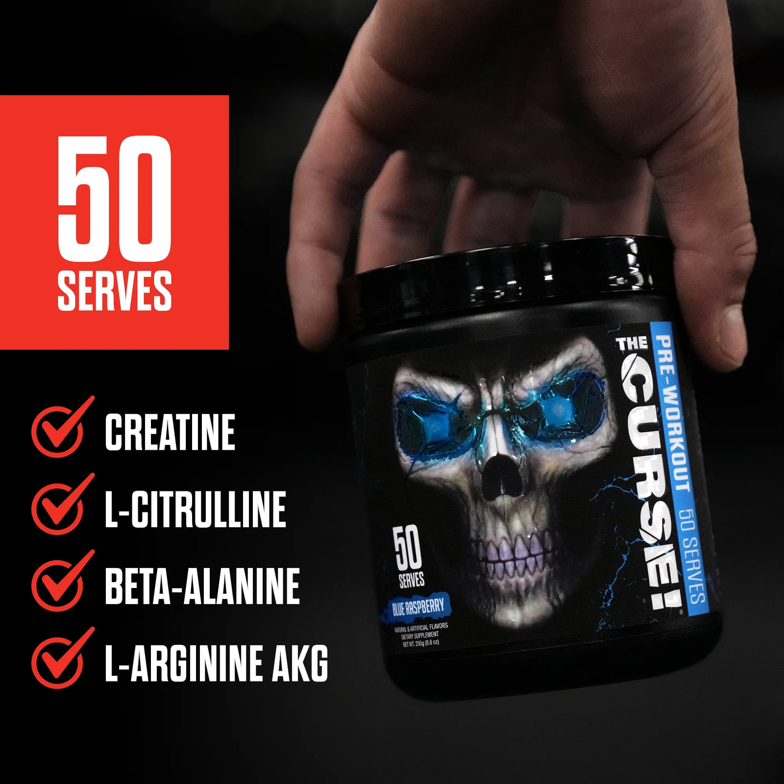 ® the Curse Pre Workout Powder Tropical Storm Pre Workout Mix for Energy and Foc