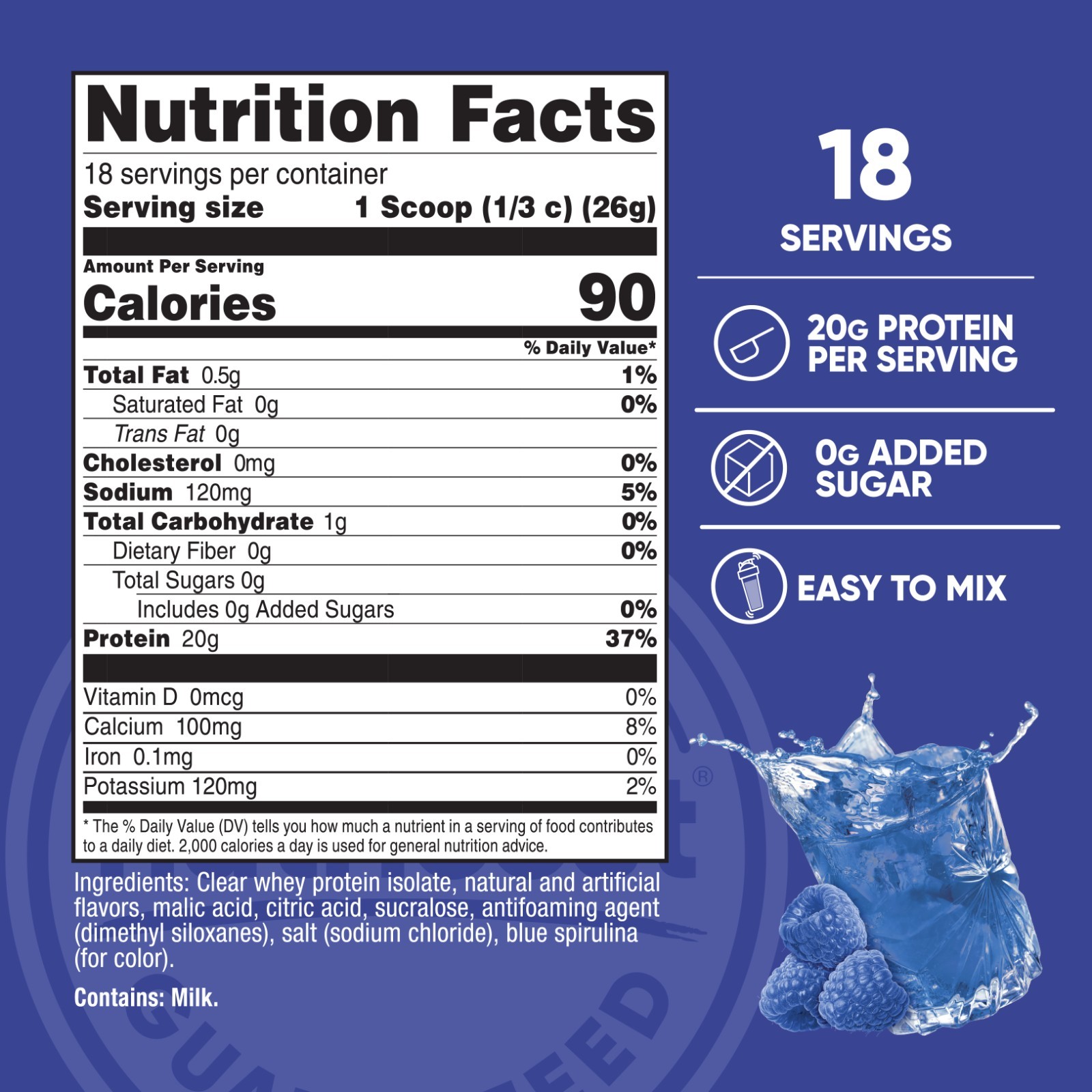 Nutricost Clear Whey Protein Isolate Powder (Berry Blast) 1 LB – 20g of Protein