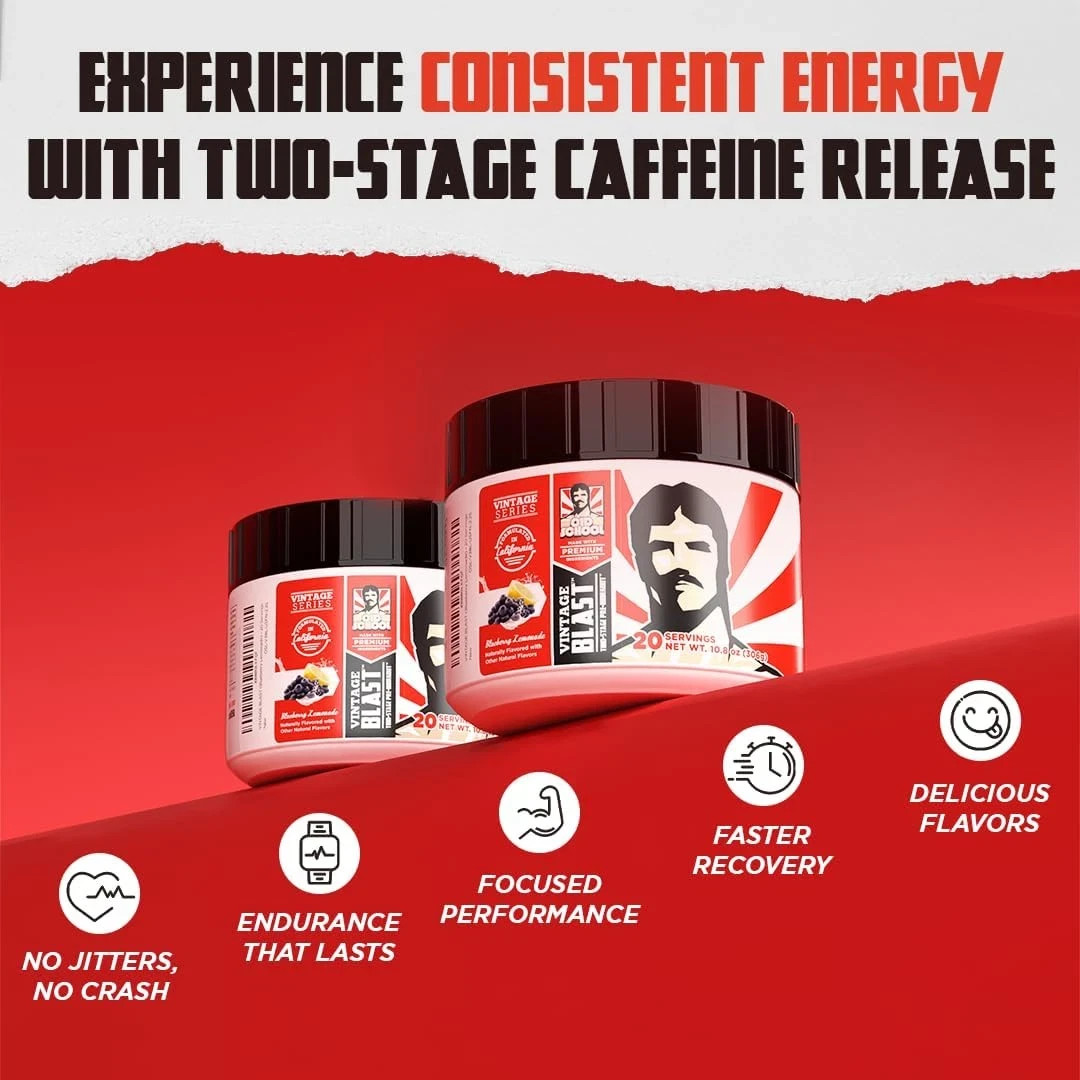 Old School Labs Ultimate 2 Stage Pre Workout for Explosive Energy Massive Pumps