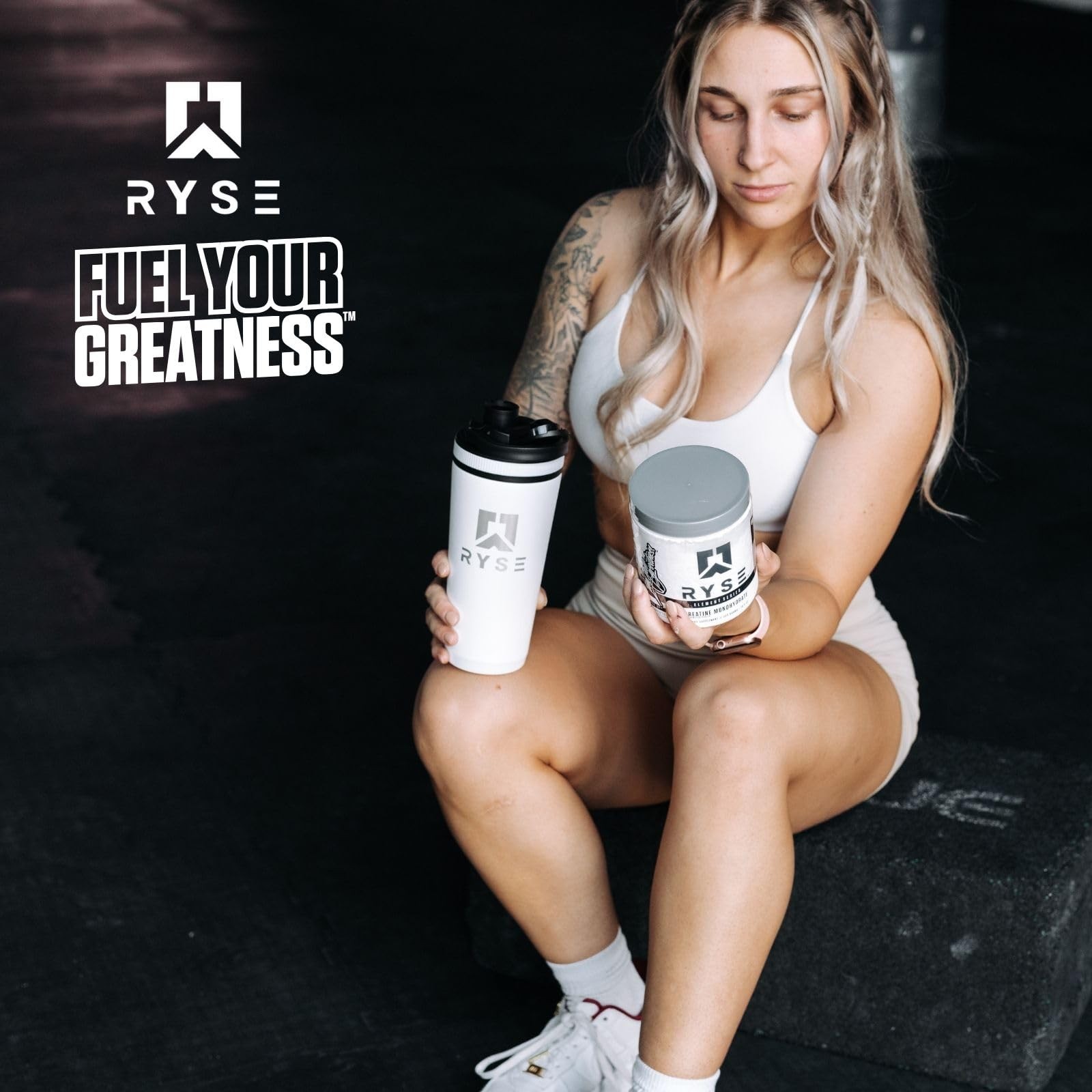 Ryse Creatine Monohydrate Powder – Unflavored – Supports Men & Women Lean Mus…
