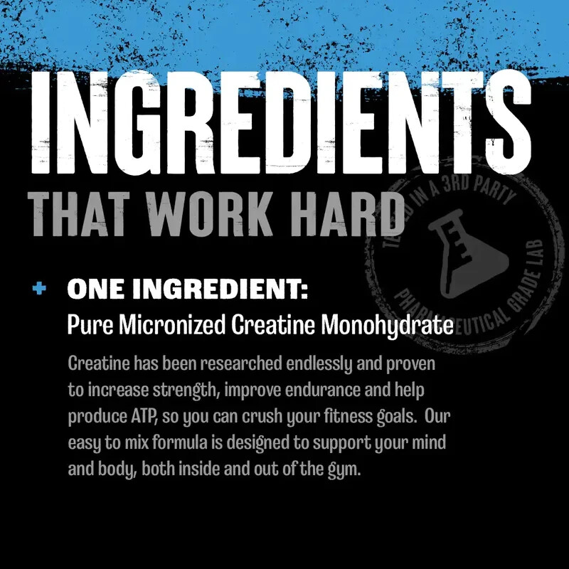 Universal Animal Micronized Creatine Monohydrate Powder Unflavored 3 Sizes New