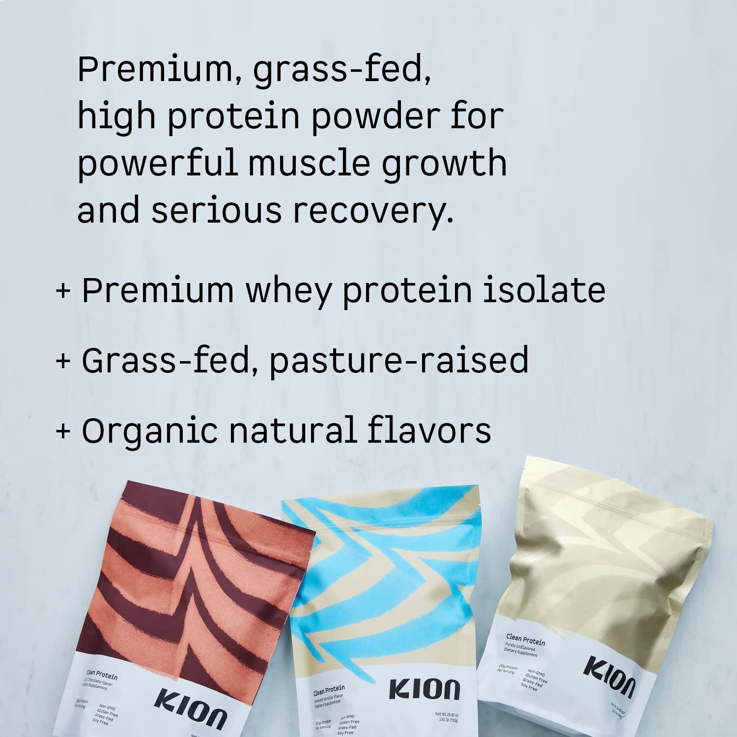 Kion Clean Protein Powder | 30 Servings Unflavored