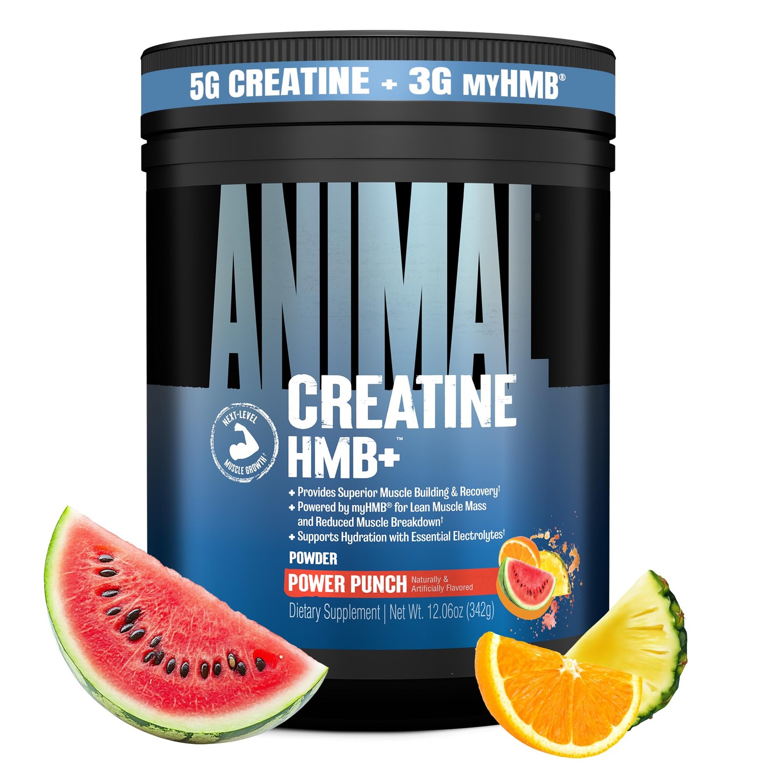 Animal Creatine HMB Powder – 3g myHMB + 5g with 30 Servings, Red