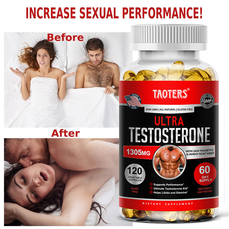 Ultimate Testosterone Aid for Men. Increase Sex Drive Power Testosteron-30 To120