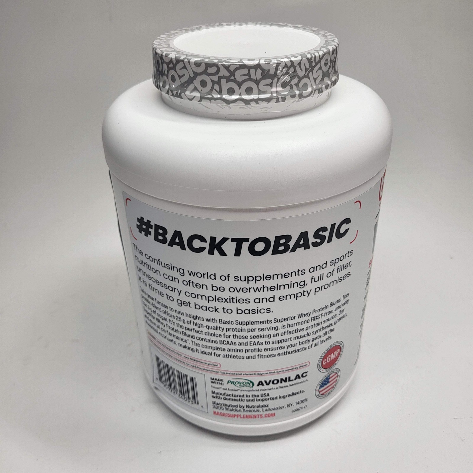 BASIC Basic Whey Protein Blend Muscle Building Chocolate 5lbs BB 12/27
