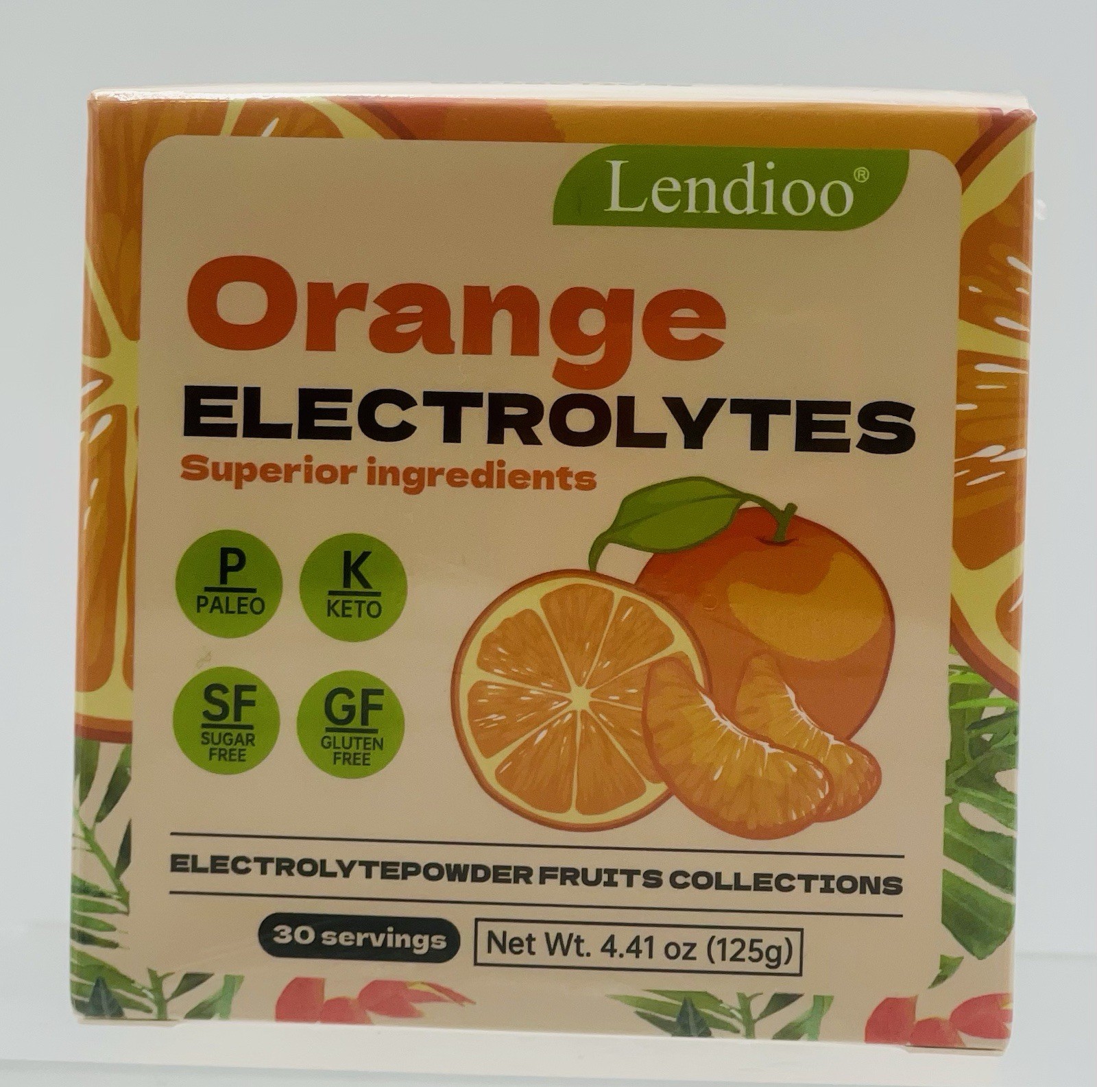 Lot of 2 Orange Flavour Electrolytes Powder 4.41 oz Sugar-Free Gluten-Free BNIB