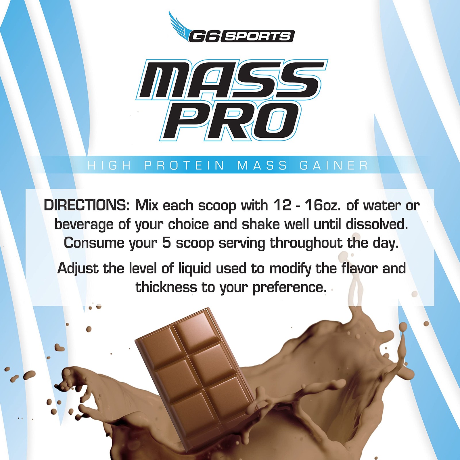 G6 Sports Nutrition Mass Pro High Protein Mass Gainer