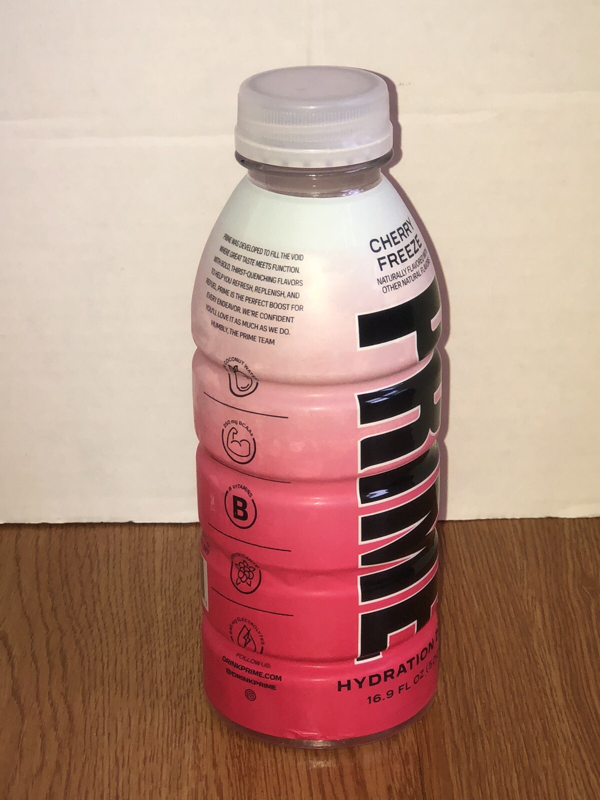 PRIME Hydration Drink CHERRY FREEZE Limited Color Change Label 16.9oz | 1 Bottle