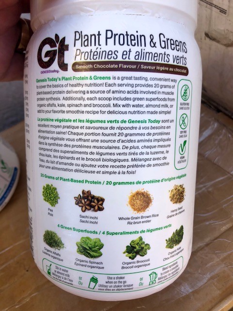 Genesis today Plant Protein & Greens Vegan Superfood-Chocolate Smoothie – 18.5oz