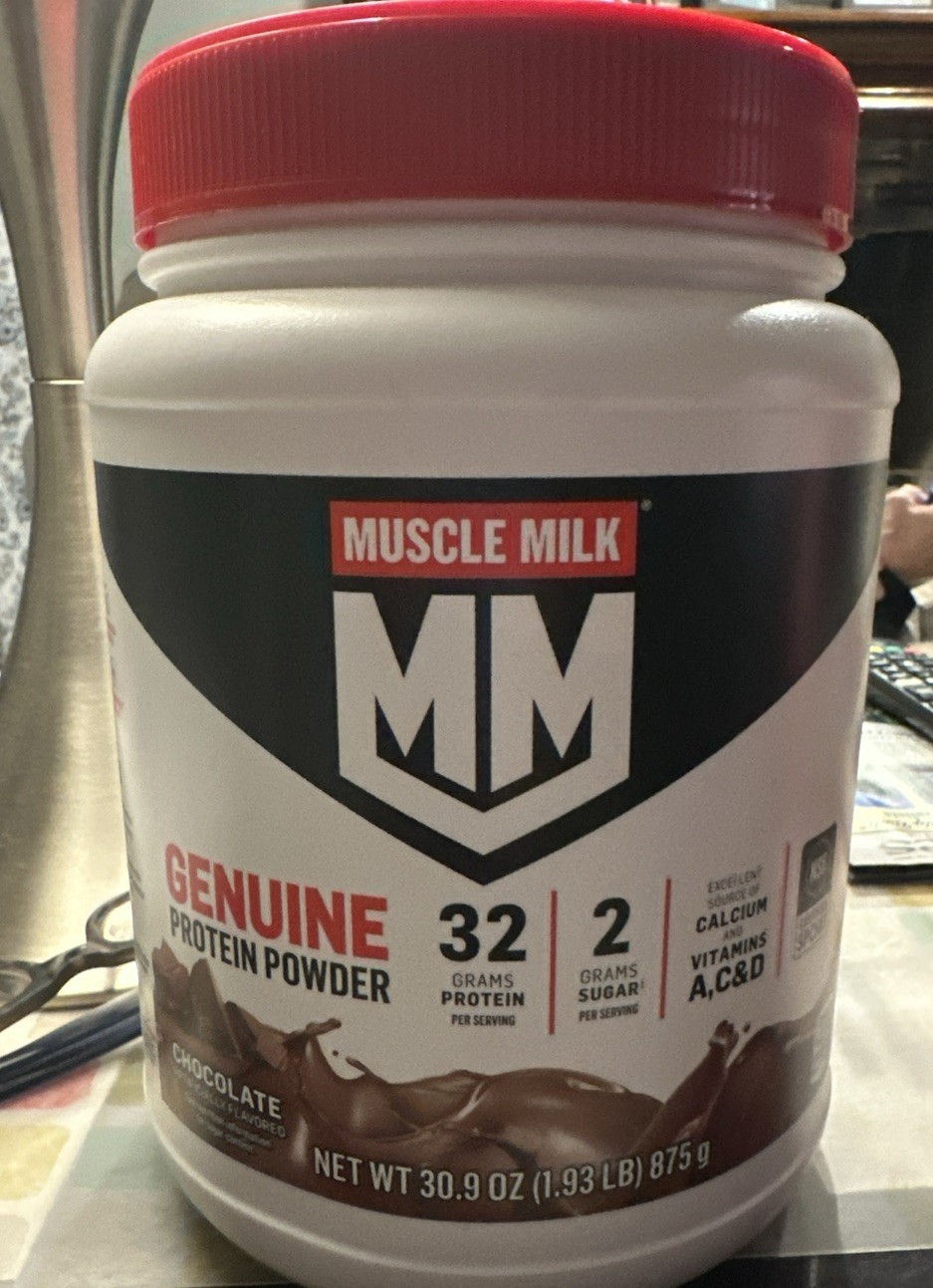 Muscle Milk Genuine Protein Powder Chocolate 32 grams High Protein 1.93lbs