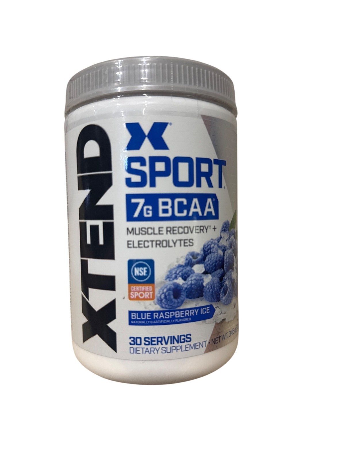 XTEND, Sport, 7G BCAA, Blue Raspberry Ice, 12.2 Oz (345 G)