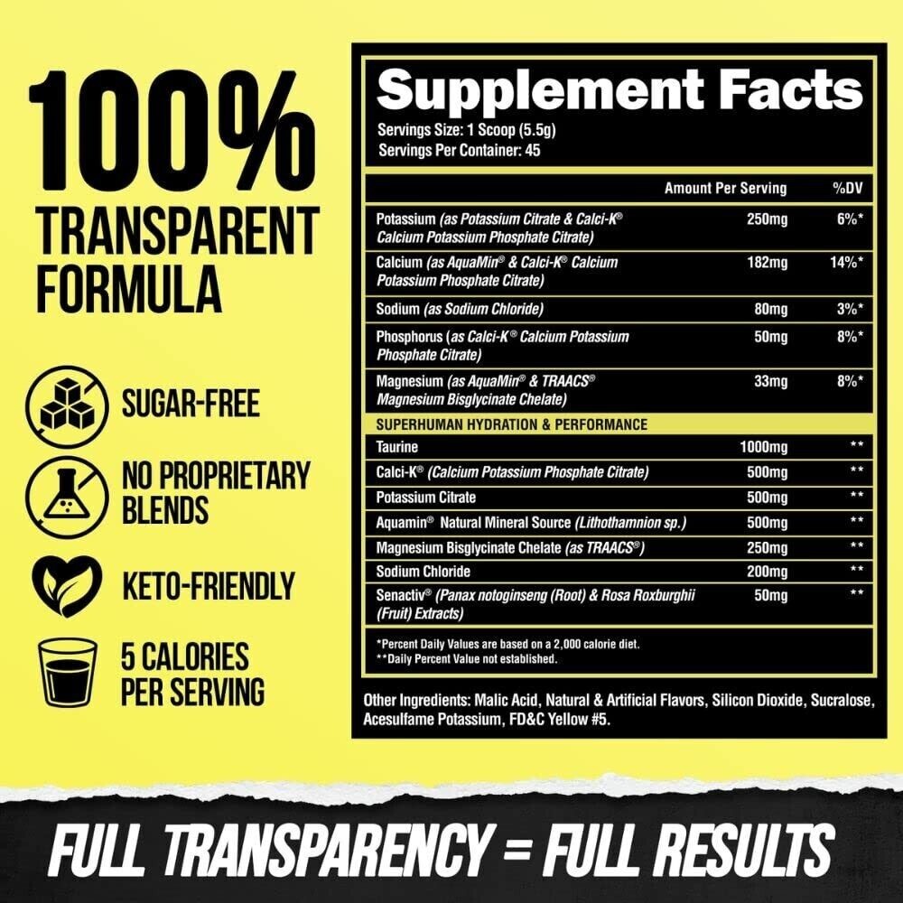 Alpha Lion Super Human Hydration Recovery & Hydration 45 Servings Lemonardo New