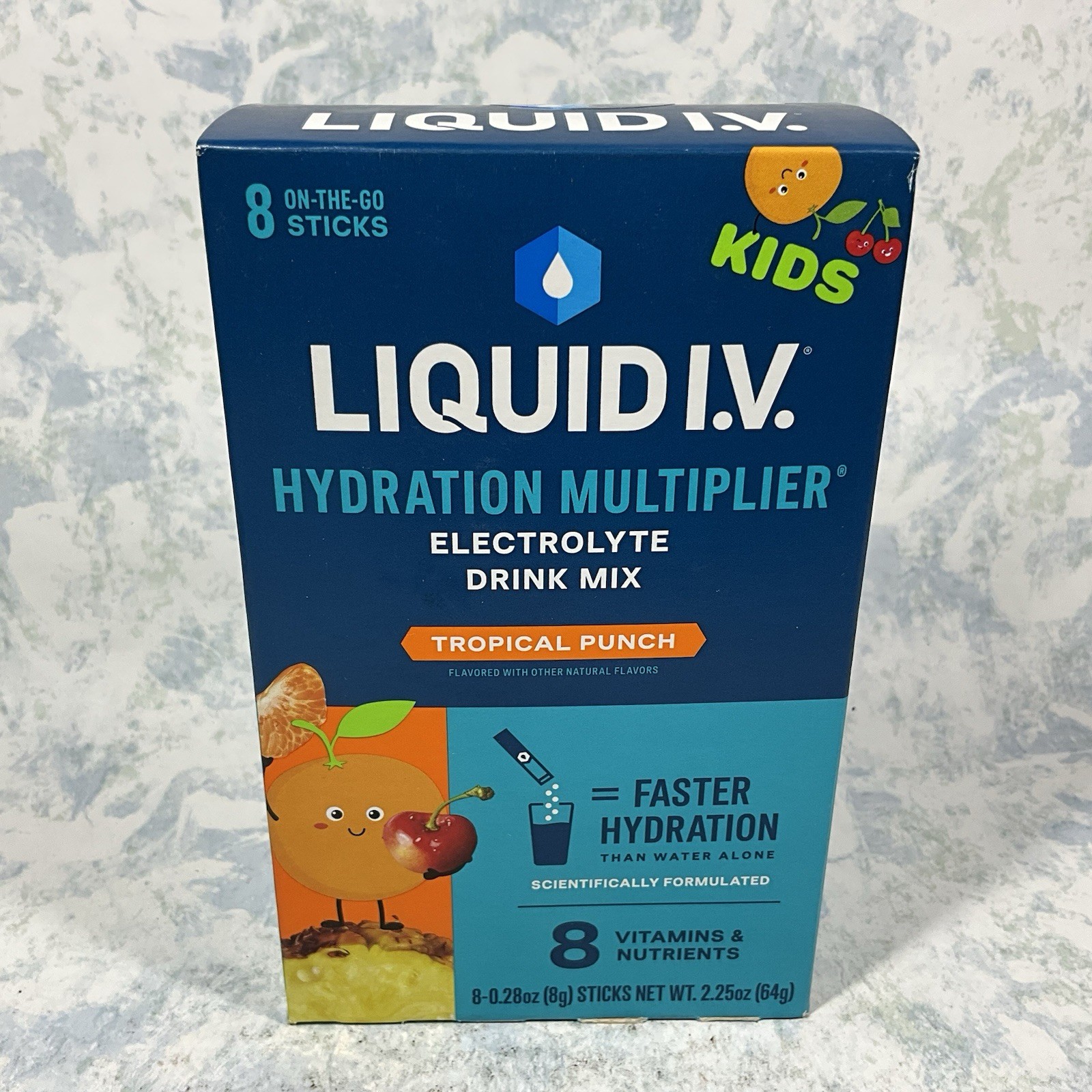 Liquid I.V. Kids Hydration Multiplier Electrolyte Drink Mix 8 Ct – Lot of 4
