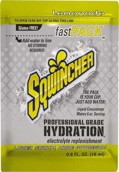 50 Count Sqwincher FastPack Lemonade Activity Drink Liquid Concentrate Packets