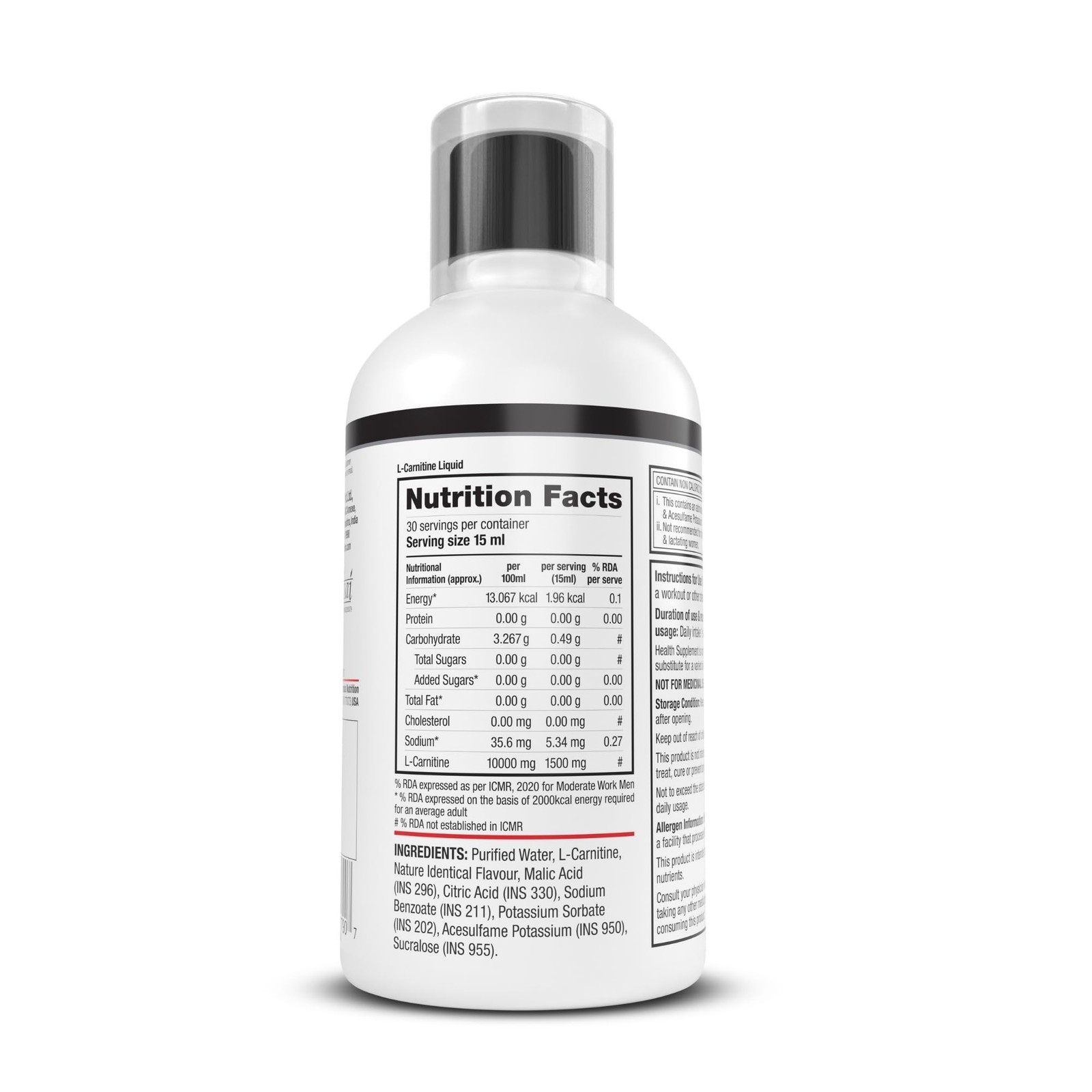 Labrada L-Carnitine 450 Ml |1500 Mg Liquid Amino Acid With 0 G Sugar