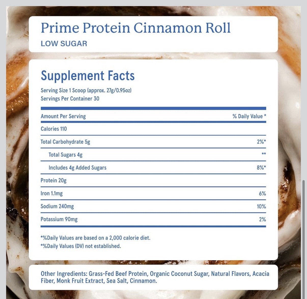 Equip Foods Prime Protein Powder Grass Fed Beef Isolate Paleo Keto 30 Servings