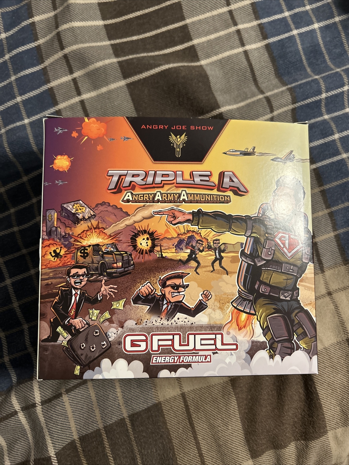 GFUEL Angry Army Ammunition Triple A Collector’s Box + Joe Shaker + Tub G FUEL