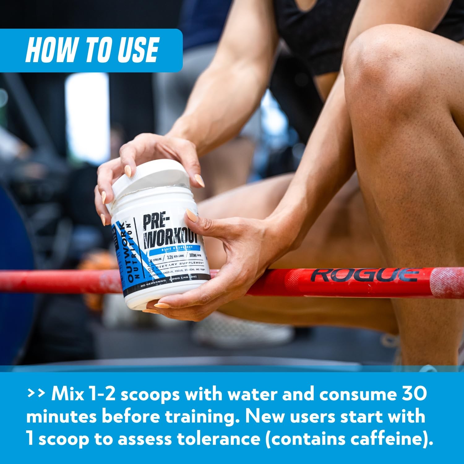 Outwork Nutrition Preworkout for Men & Women – Nootropic Pre Workout Without Cre