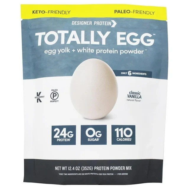 Egg Yolk + White Protein Powder Classic Vanilla (Pack of 2) 12.4 oz Each