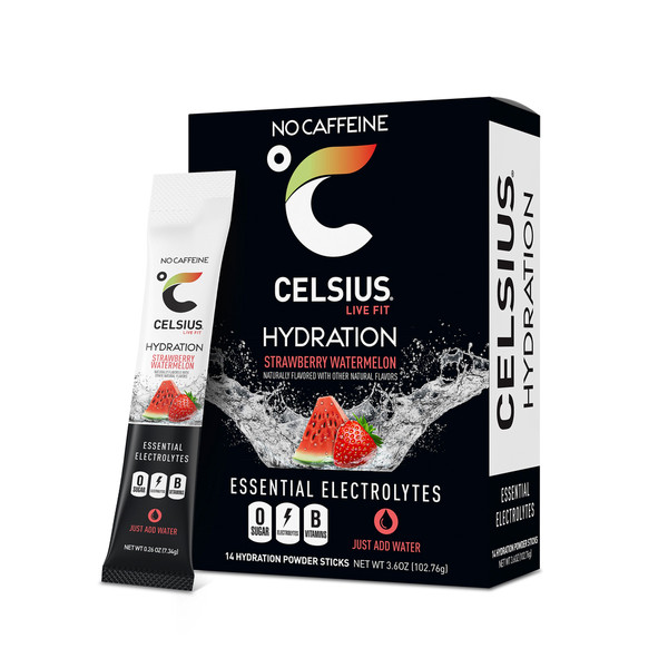 Celsius Hydration Sticks Stick Packs Electrolytes – Strawberry Watermelon