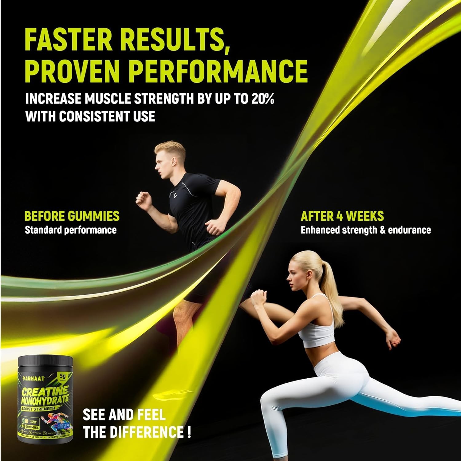 Parhaat NSF Certified Creatine Gummy – Creatine Monohydrate Gummies 5g