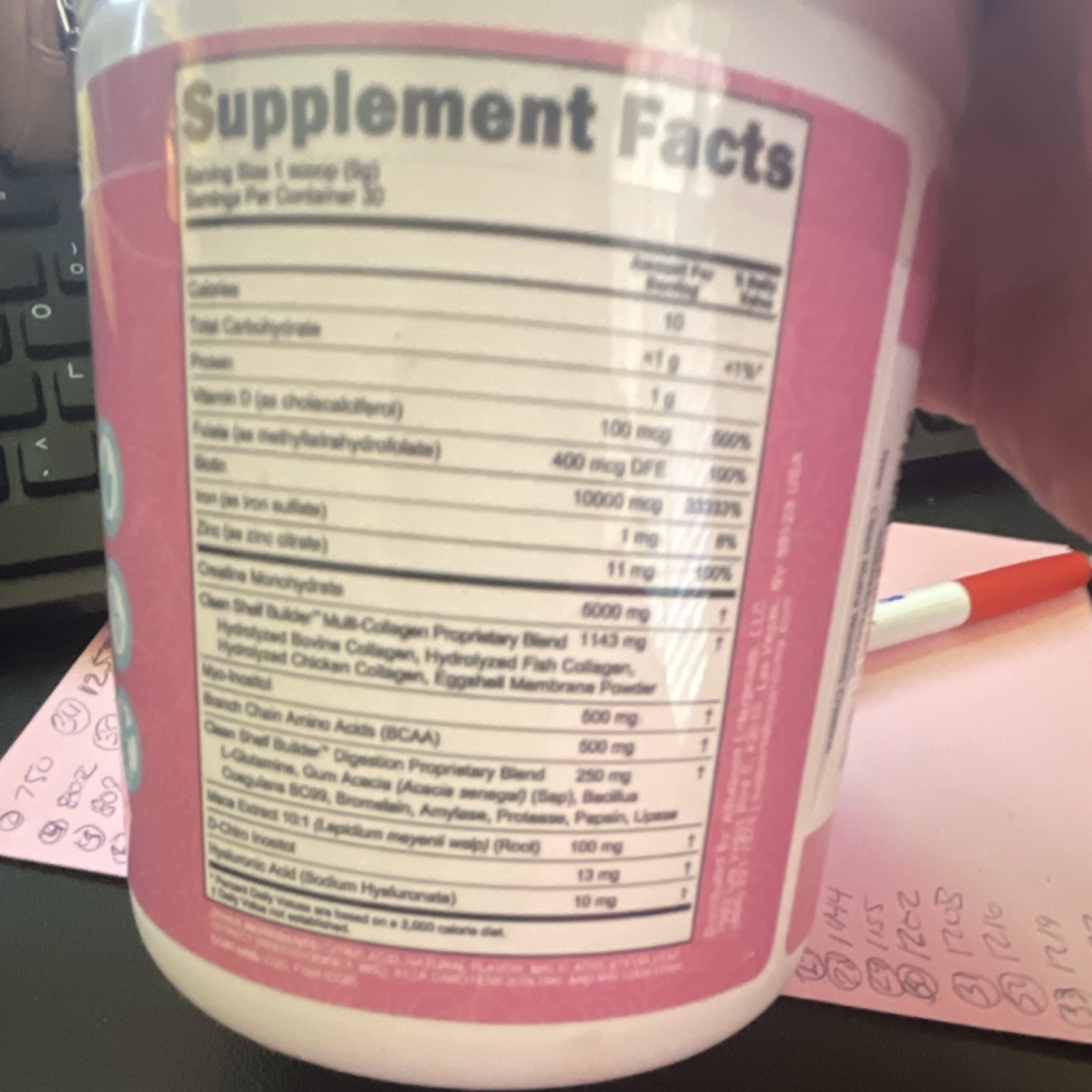 Clean Nutra Womens Creatine Monohydrate BCAA 5000mg Tropical Orange