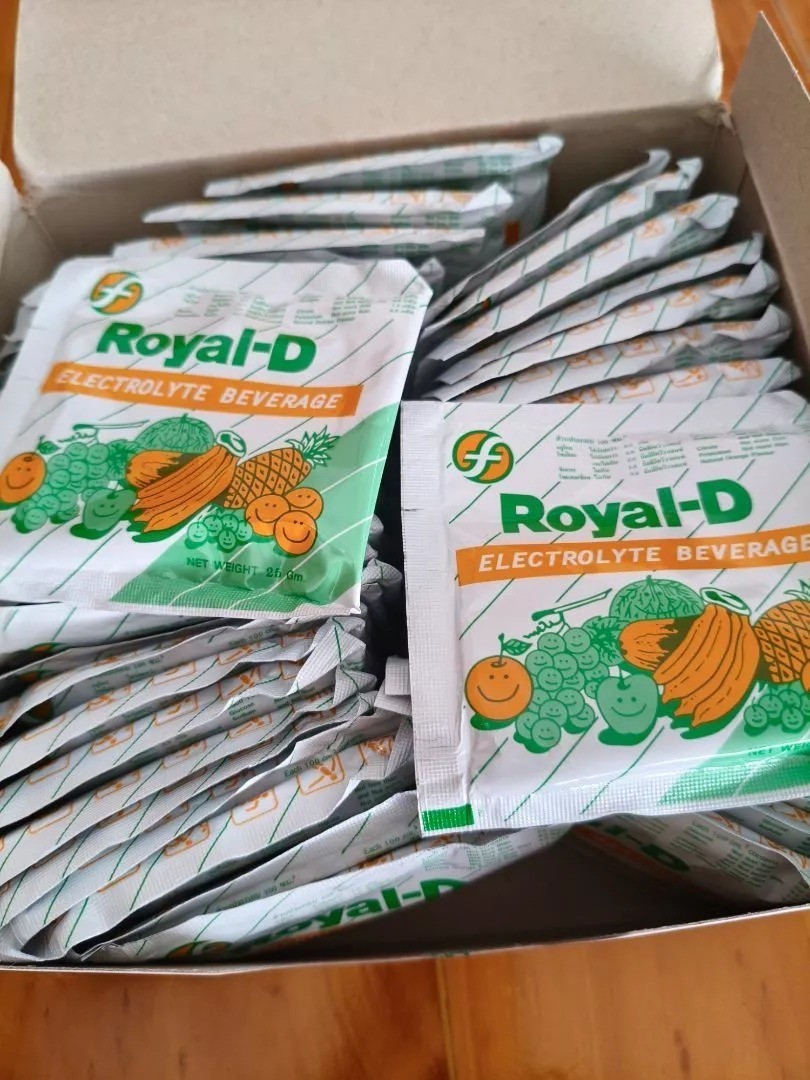 Royal-D Electrolyte Beverage Athletes Exercise Powder Drink 25g (Pack of 50)