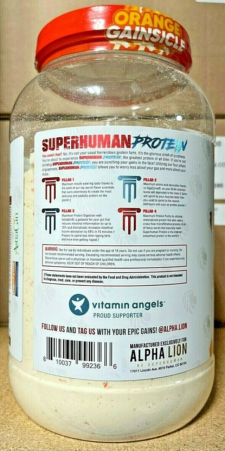 Alpha Lion Superhuman Protein 100% Premium Whey Isolate 28 Servings 5 Flavors