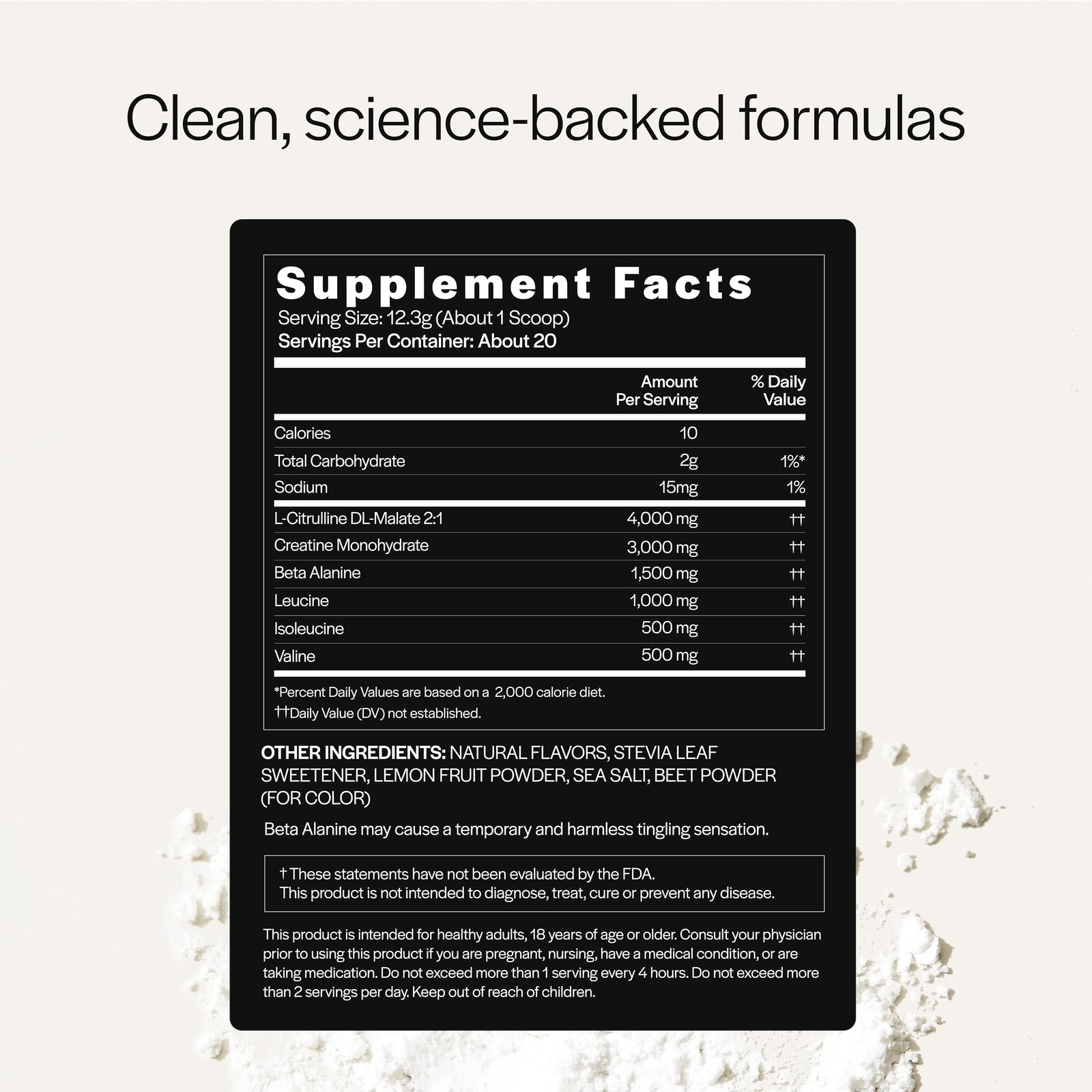 Gainful Caffeine Free Pre Workout Powder with Creatine, Strawberry Lemonade Flav