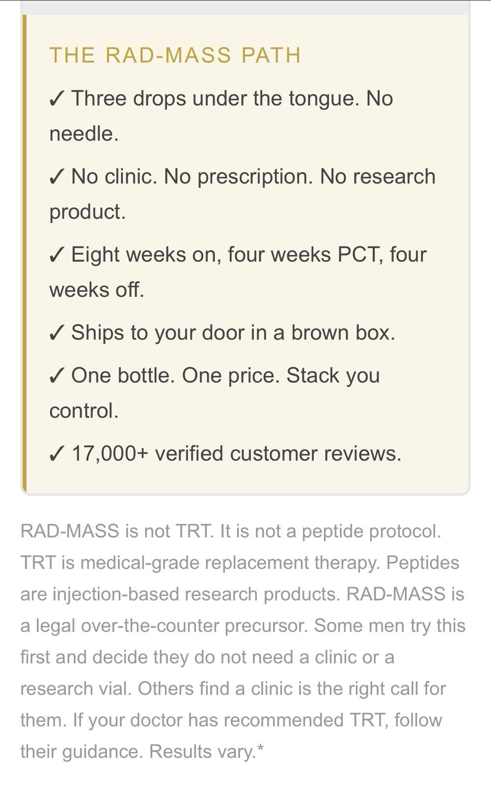 Rad Mass Stack 2 Step Precursor Test Base Muscle Gains By Vintage Muscle 💪🦍💧