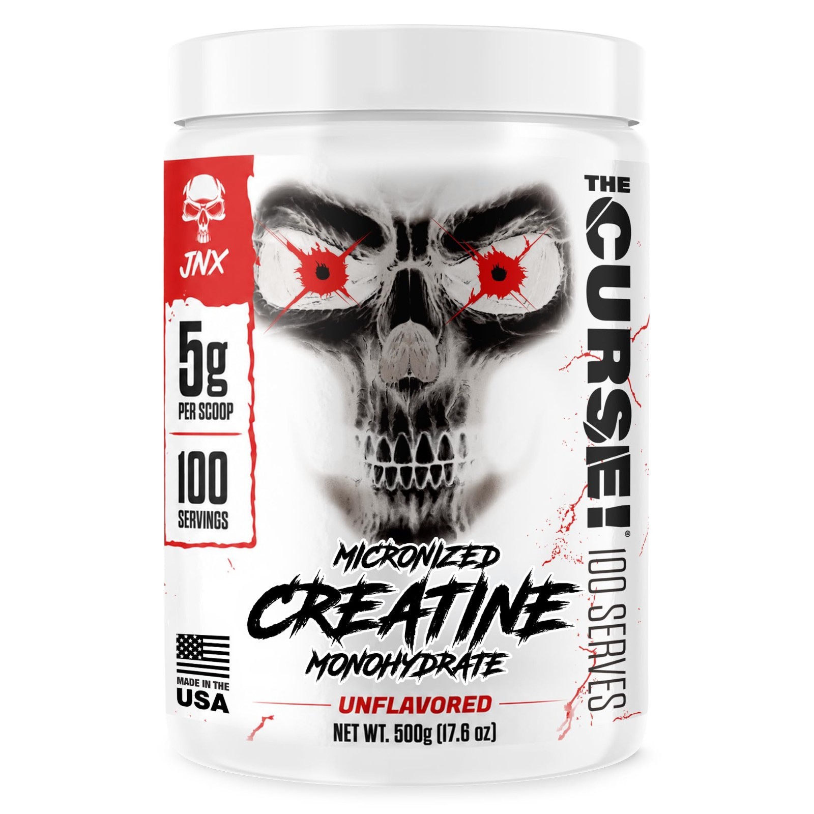 Micronized Creatine Monohydrate 500g – Unflavored Powder for Pre/Post Workout, 1