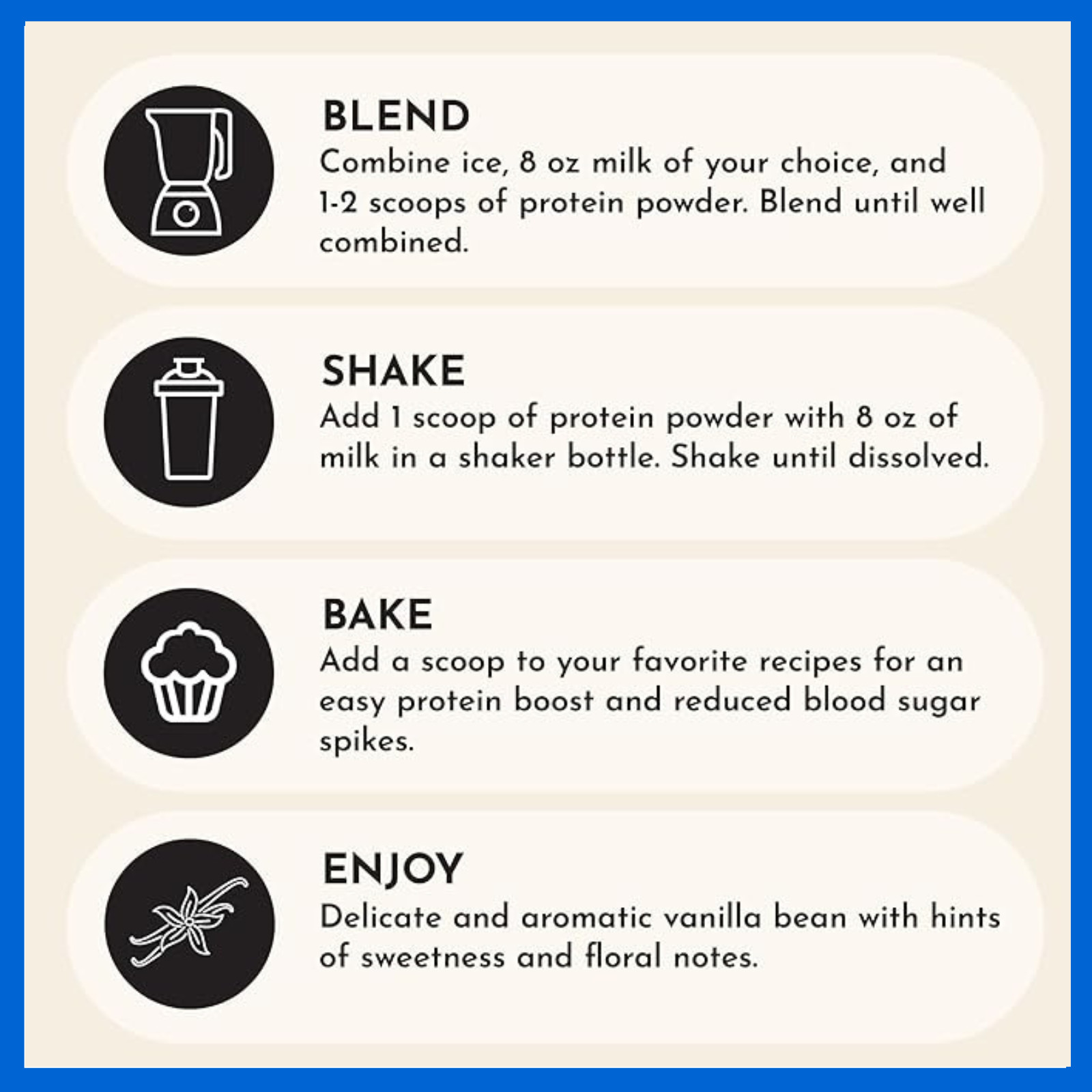 JUST INGREDIENTS Vanilla Protein Powder 22g Grass Fed Whey 15 Servings 3PK