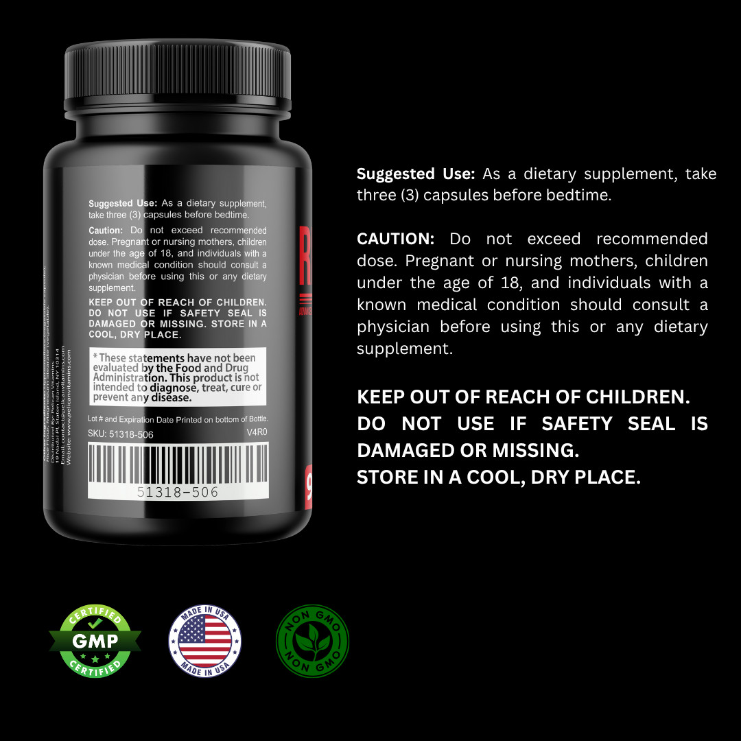 Red Bear- Bodybuilding & Men’s Health Support- 12 Bottles- 1080 Capsules