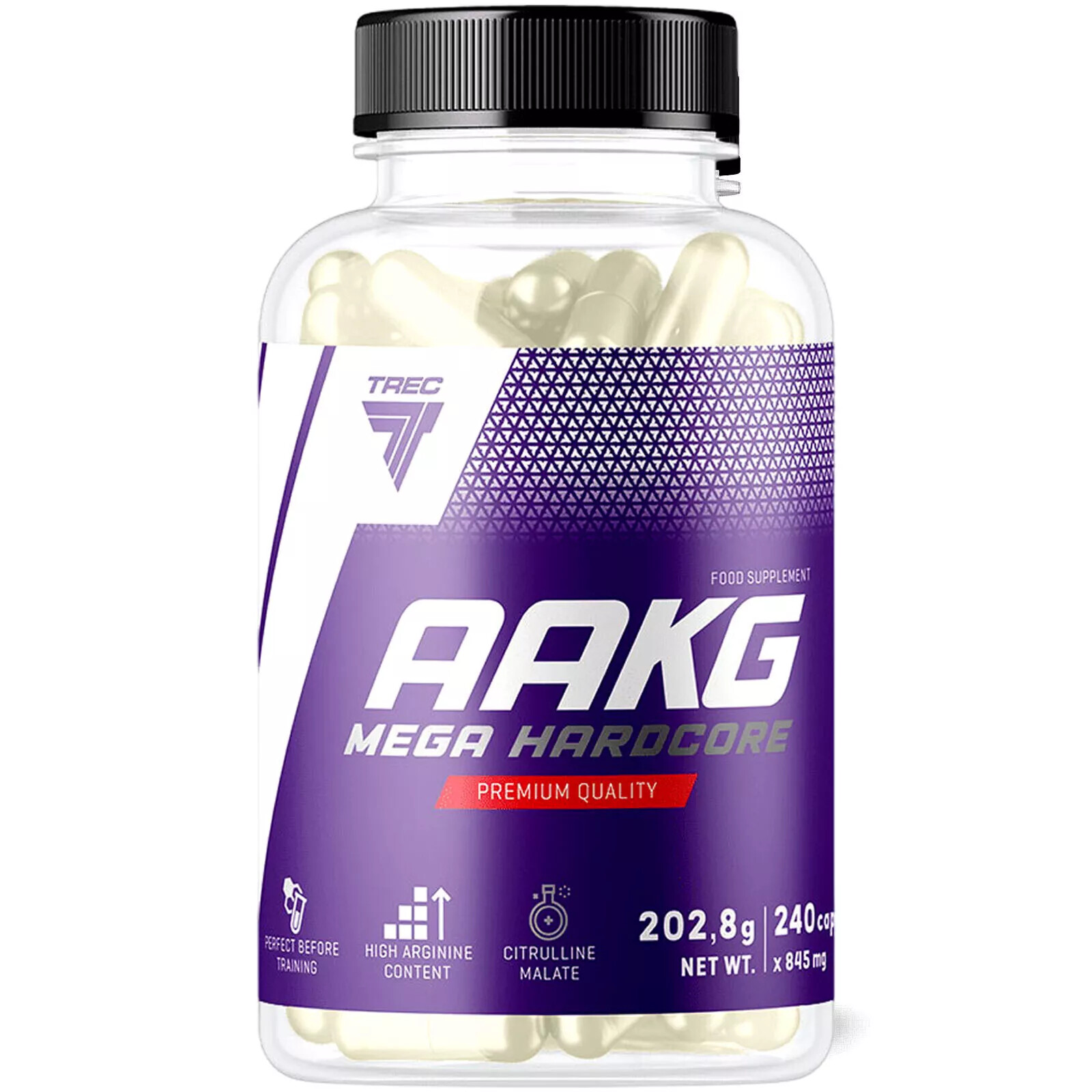 AAKG MEGA HARDCORE – Strong NO Nitric Oxide Booster Arginine & Citruline Malate