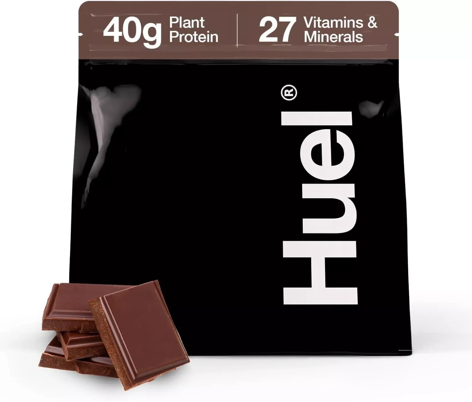 Huel Black Chocolate – 40g Vegan Protein, Complete Meal, 17 Servings (Exp 02/26)