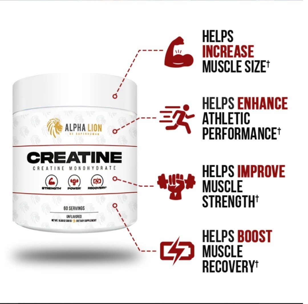 Creatine Monohydrate Powder, 5000Mg per Serving (5G), Supports Muscle Strength,