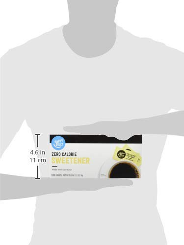 Amazon Brand – Happy Belly Zero Calorie Yellow 1000 Count (Pack of 1)
