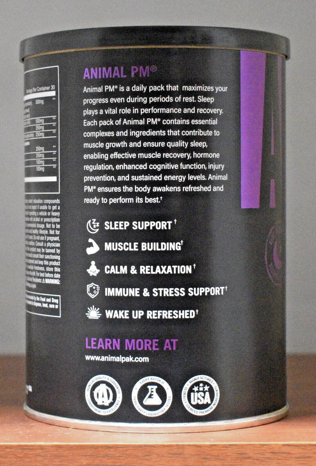 Universal Nutrition Animal PM 30 Packs Anabolic Sleep Support Sleep & Grow