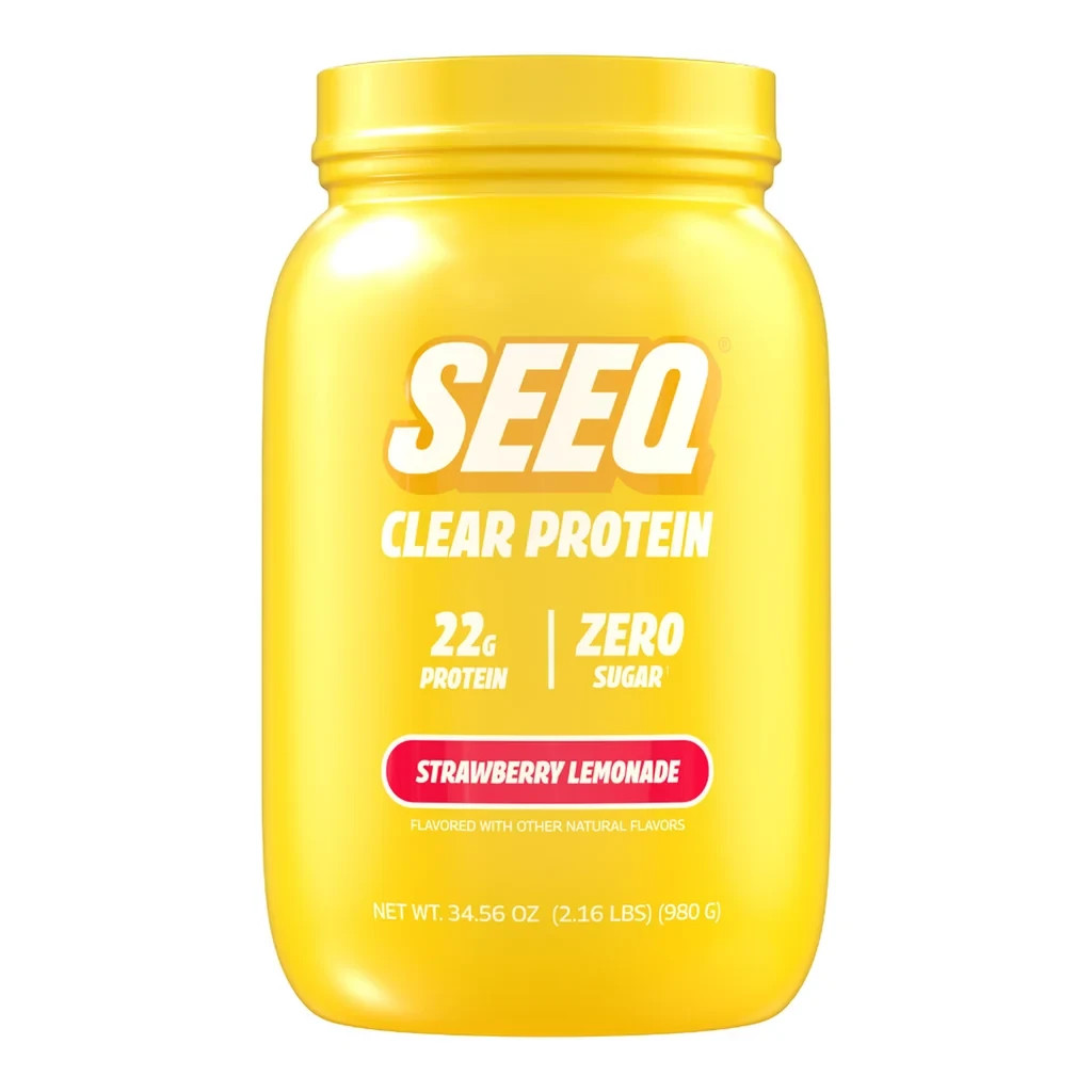 SEEQ CLEAR WHEY PROTEIN POWDER ISOLATE SUPPLEMENTS 22G FRUIT FLAVOR DRINK 2+ LBS