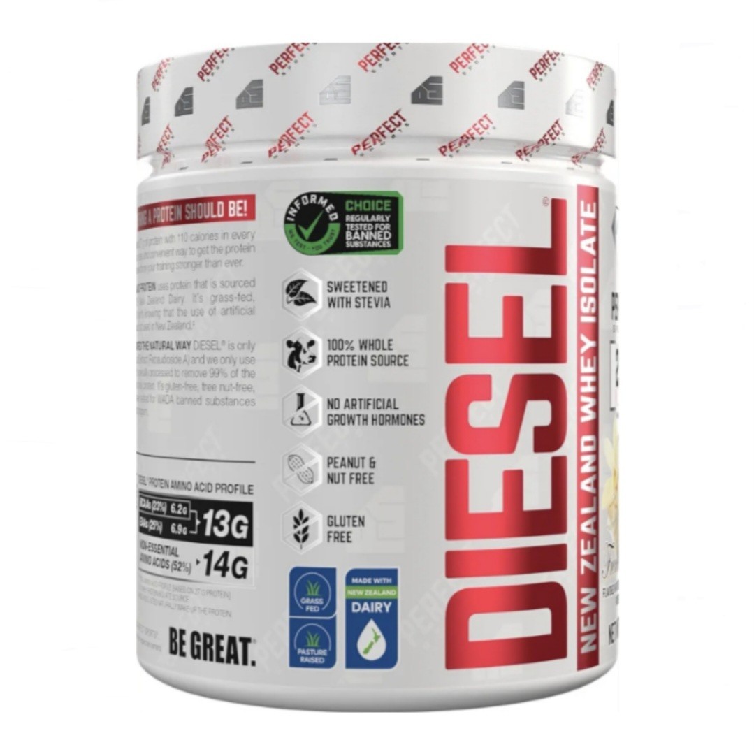 PERFECT SPORTS Diesel 100% New Zealand Whey Protein Isolate French Vanilla 360 g