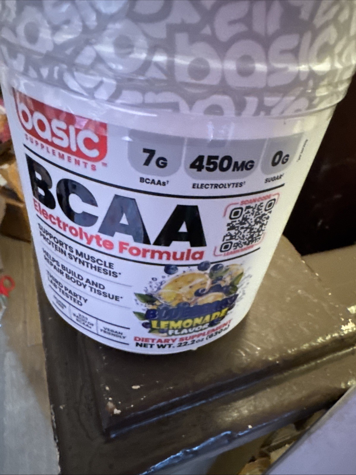 BASIC SUPPLEMENTS BCAA Powder Blueberry Lemonade Ex 10/26