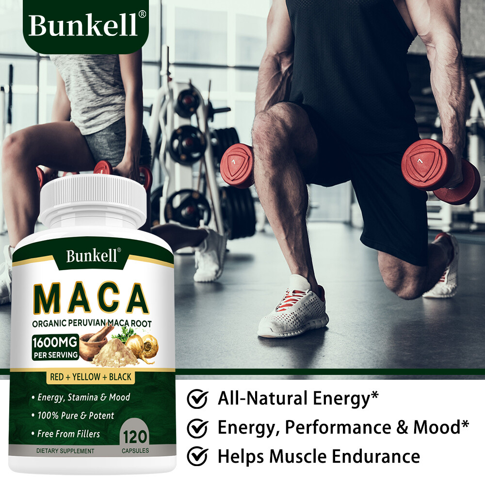 Organic Maca Capsules – Peruvian Naturals Maca Root Powder for Men & Women