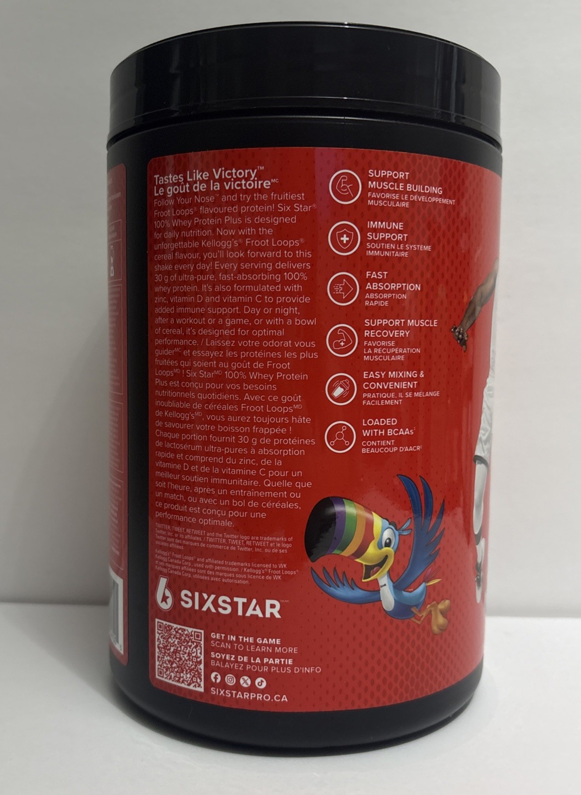 Six Star 100% 30g Whey Protein Plus-Froot Loops Flavor-1.81 lbs-18 Servings