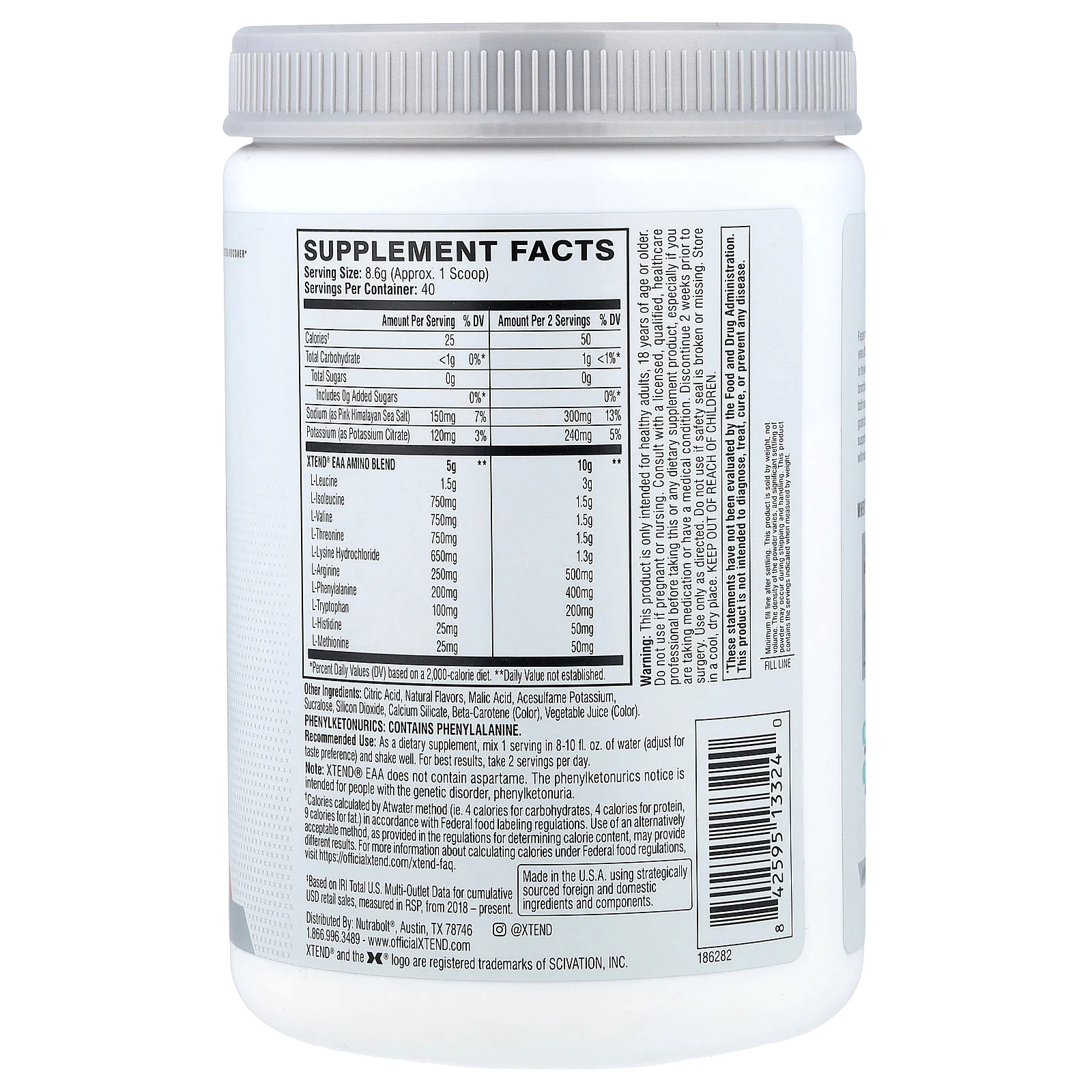 EAA, Blood Orange, 12 oz (340 g)