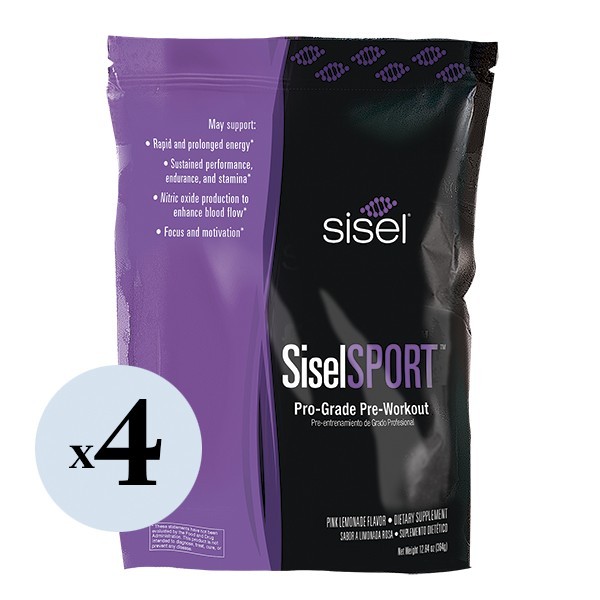 SiselSPORT Pink Lemonade 4-Pack – Pre Workout Powder