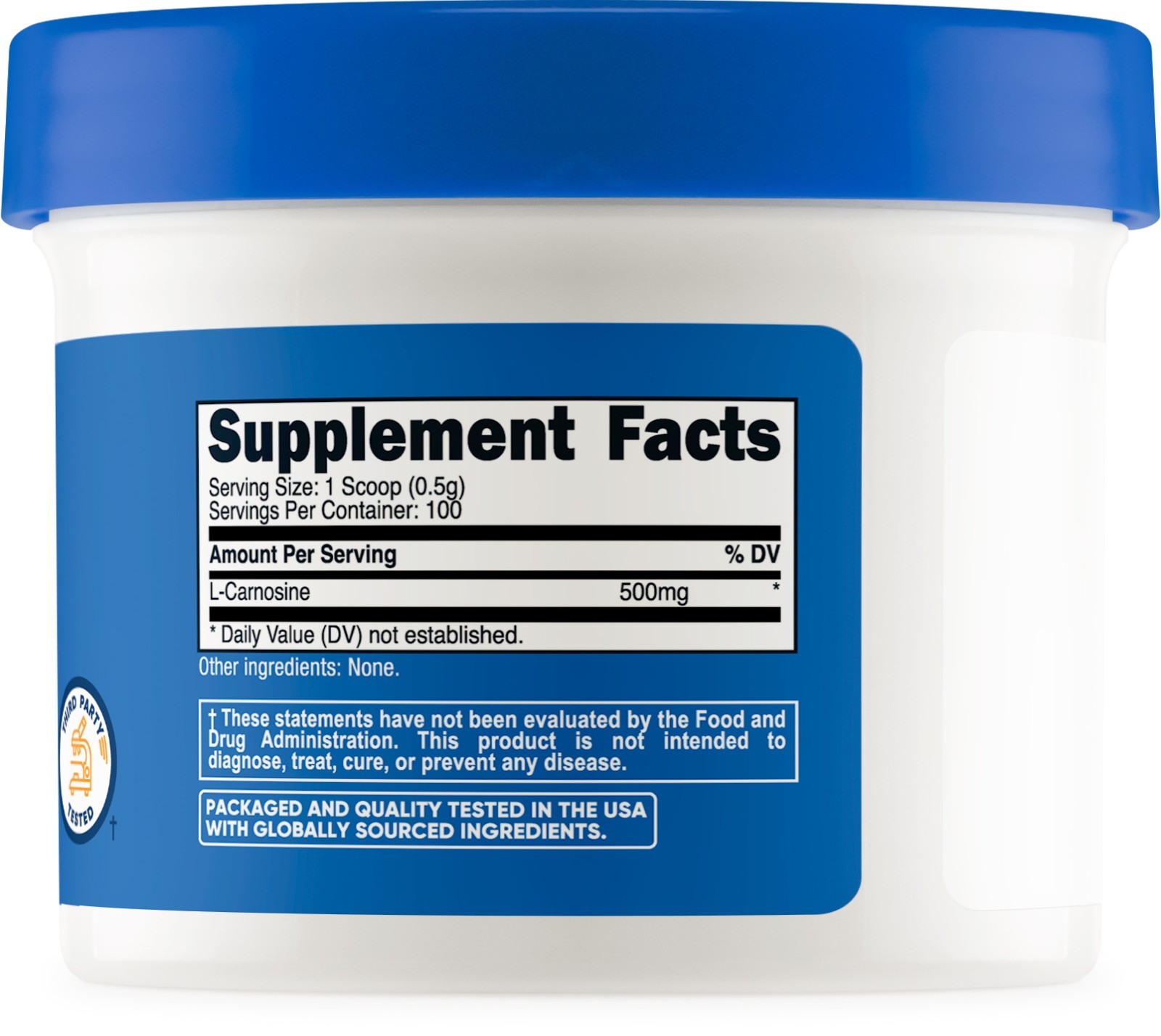 Nutricost L-Carnosine Powder 50 Grams (100 Servings) – Non-GMO