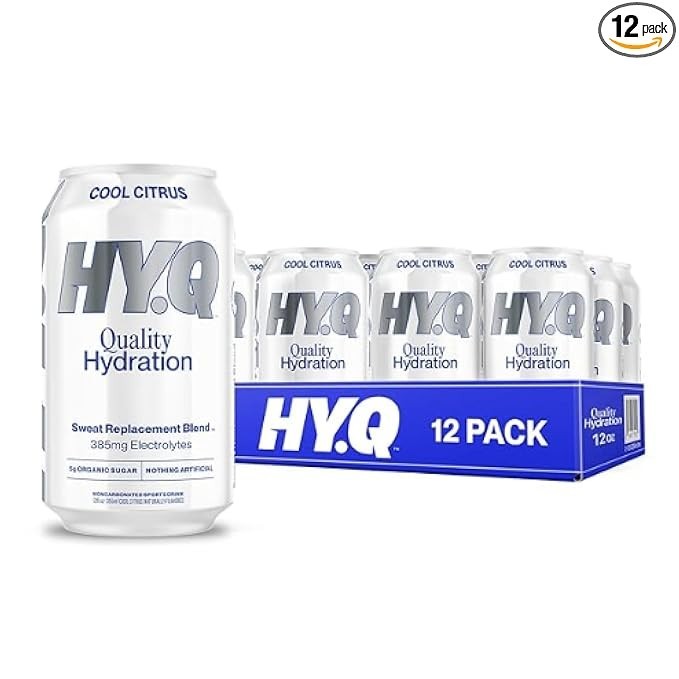 HY.Q Hydration Drink, Cool Citrus, 12 fl oz (12-Pack)